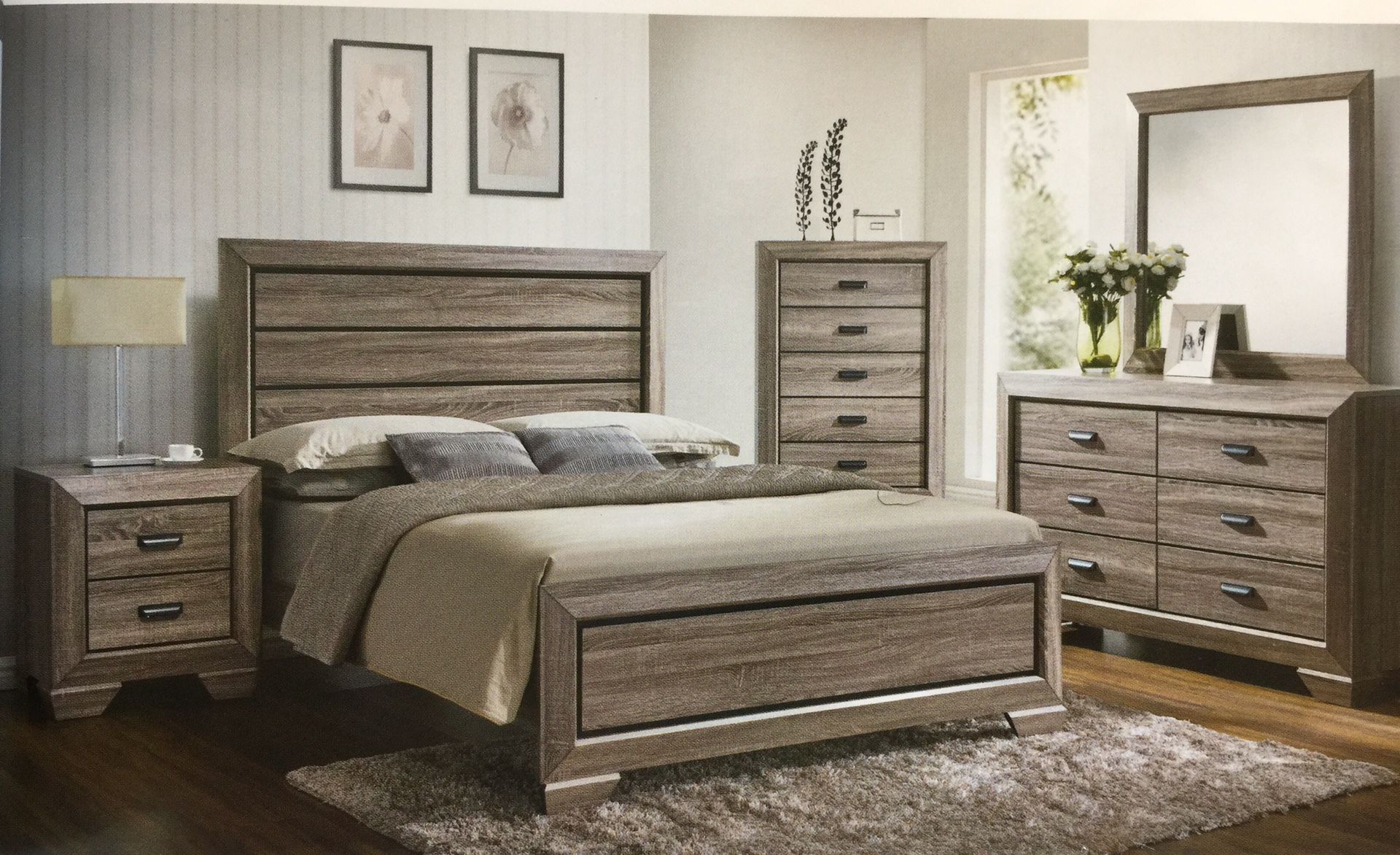 Brand New Gray Bedroom Set!