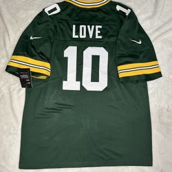 XL Jordan Love Stitched Green Packers Jersey #10