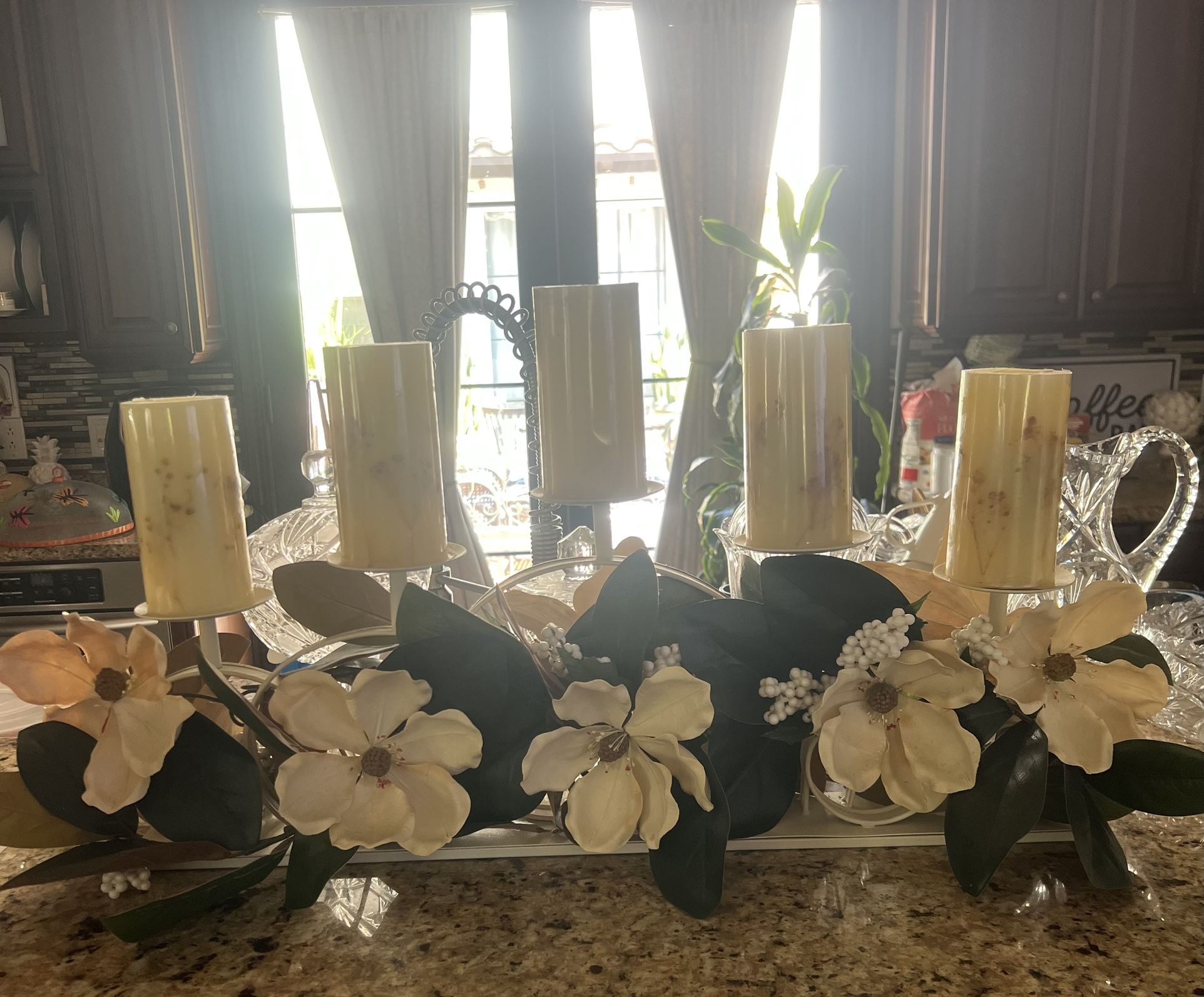 Decoracion Candelero Con Velas 