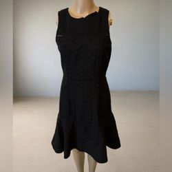 J. Crew Collection Black Label Black Dress A4897 Size 2 