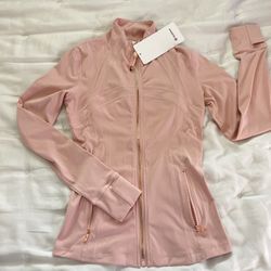 Lululemon Define Jacket, Pink Pearl/Rose Gold, Size 4