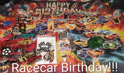 Racecar Birthday Party decorations