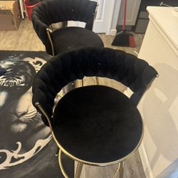 Black And Gold Bar Stools