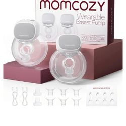 Momcozy Hands Free Breast Pump S9 Pro Updated, Wearable Breast Pump of Longer Battery Life & LED Display, Double Portable Electric Breast Pump with 2
