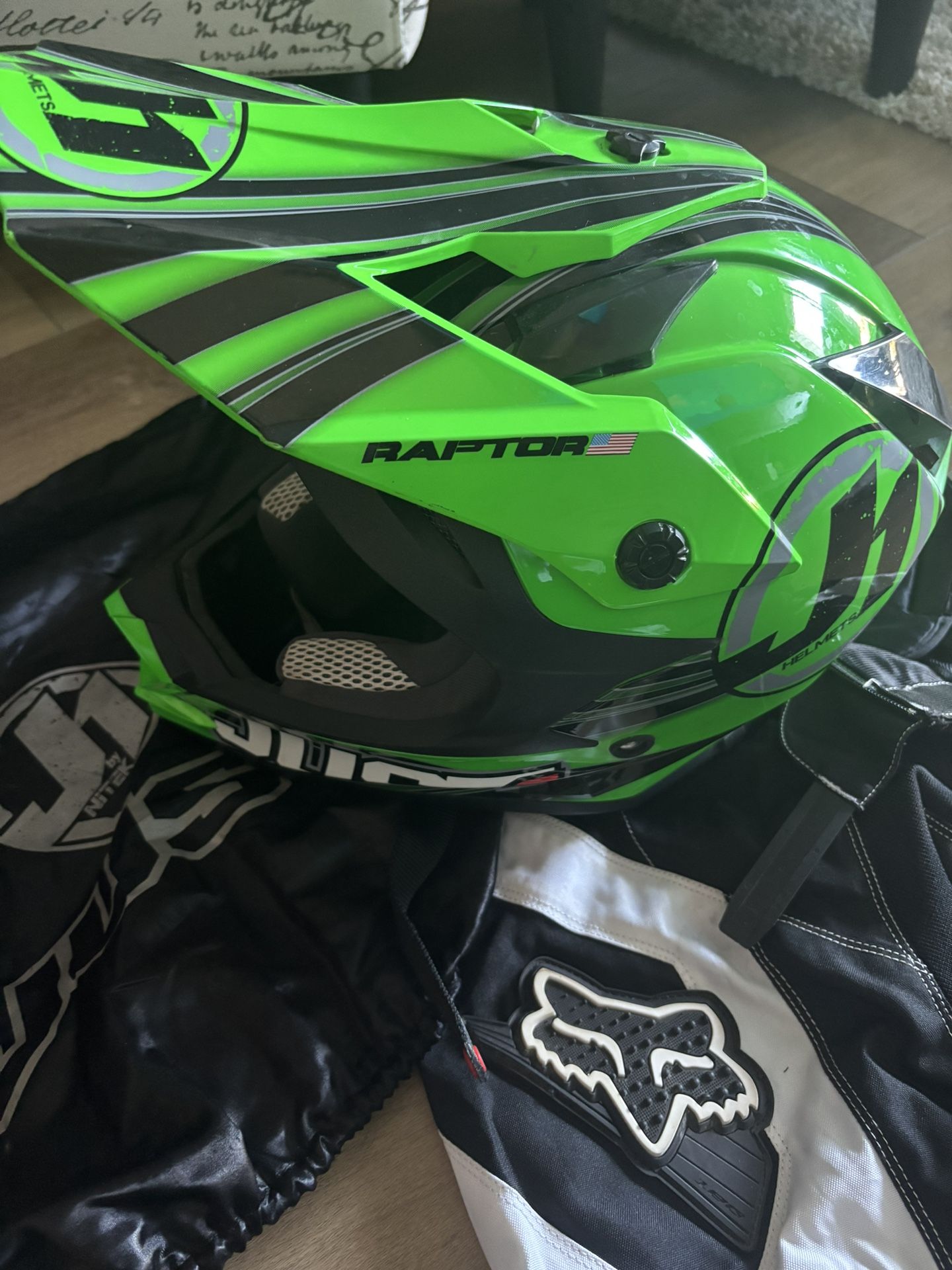 Motocross Helmet And Pants