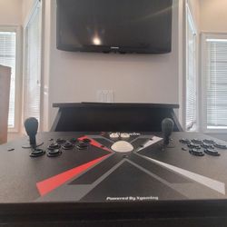 X ARCADE Tank Stick GAMES.  Comes with 32" TV Pac Man  Galaga Mario Not FREE Mancave