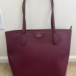 Kate Spade New York Mulberry Pebbled Leather Tote