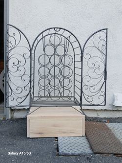 Wrought Iron Wine Cage