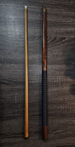 2-Piece Wood Pool Cue Billiard Heavy Stick