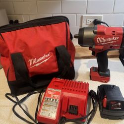 Milwaukee M18 FUEL High Torque Impact 2967-20 + 5.0 Battery + Charger (Like New)