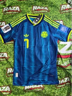 Colombia Luis Díaz #7 Soccer Jersey Size S M XXXXL