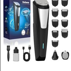 Valano Beard Trimmer Hair Clippers for Men All-in-One Self-Sharpening Electric Men's Cordless Rechargeable Mustache Grooming Kit Gift for Men Boyfrien