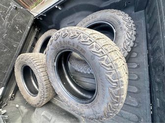 Set of 4 Goodyear Wrangler Territory MT Tires - LT275/65R18 (70% Tread)
