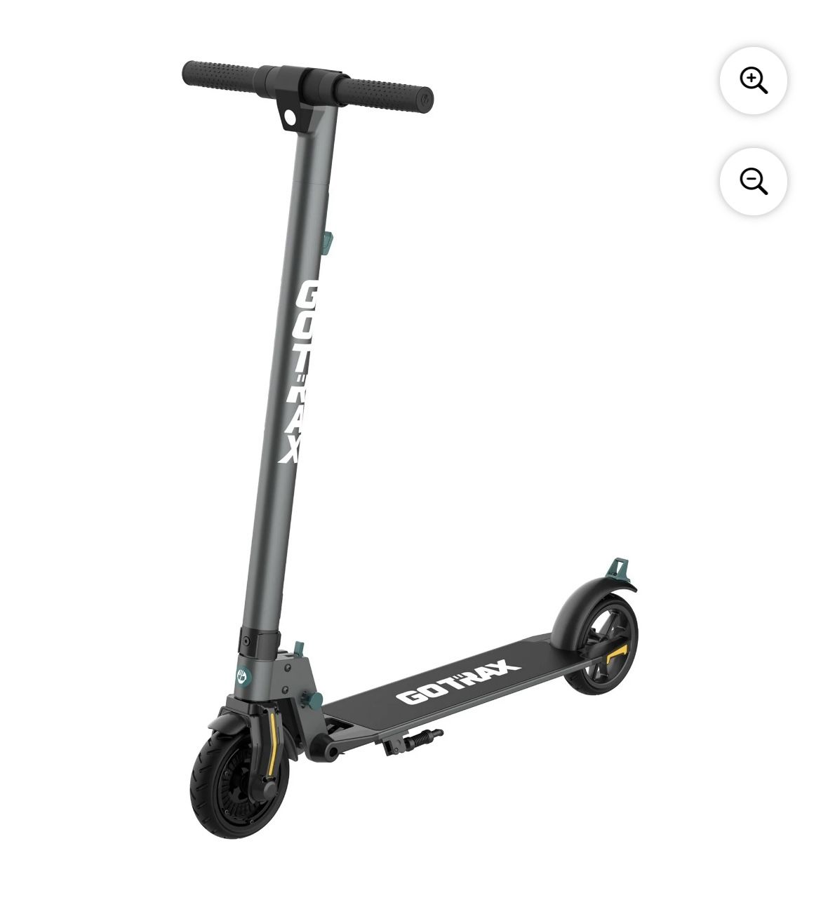 GOTRAX G2Plus Foldable Electric Scooter for Adult Teens Age of 8+ with 6" Tires, 200W 12mph, Gray