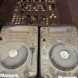Dj Set Mixer And Cdj