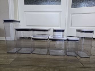 OXO SoftWorks POP Food Storage Containers, Set of 8
, total 16 piece including lids.