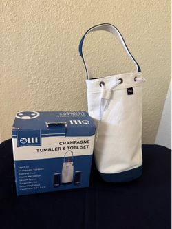 NEW: Olli Champagne Tumbler and Tote Set