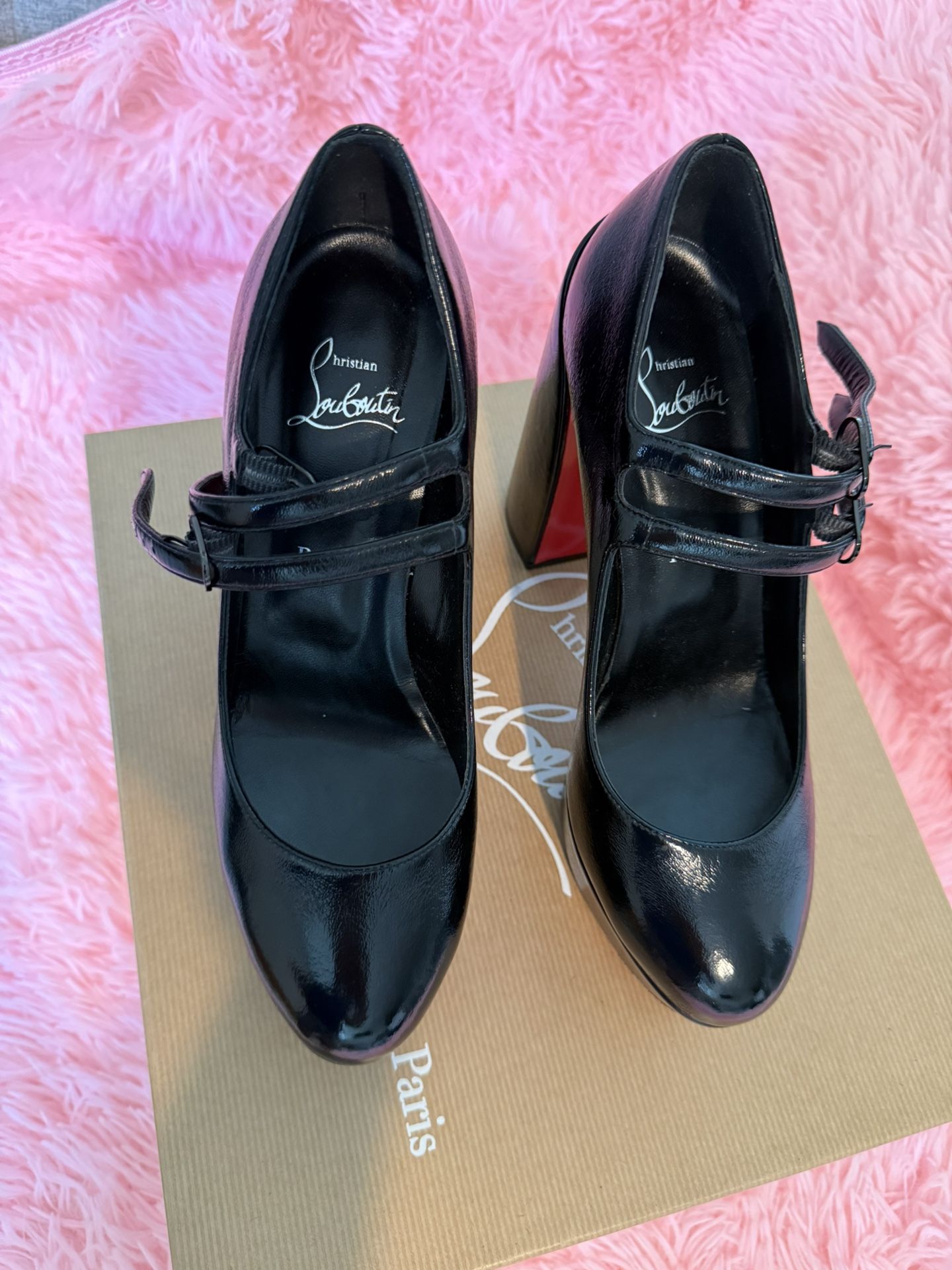 Christian Lou Boutin Mary Jane Heels