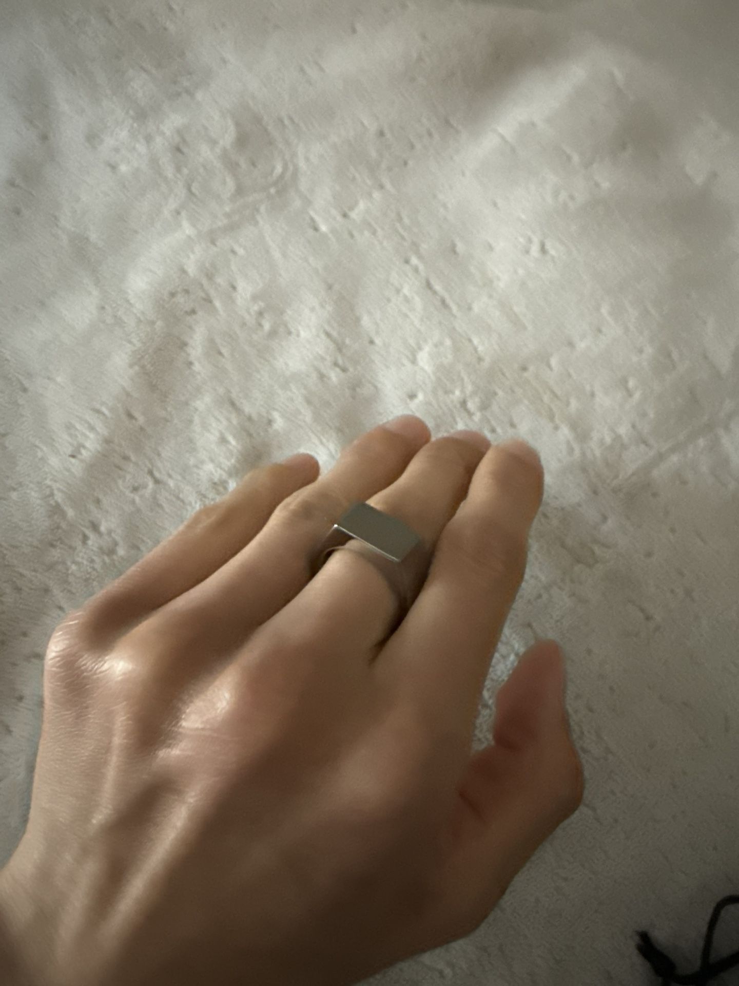 Men’s Size 10 Titanium Signet Ring