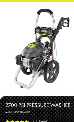 2700 Ryobi Pressure Washer, BRAND NEW. (Retail Price $350.00)