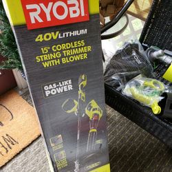 RYOBI

40V Cordless Battery Attachment Capable String Trimmer and Leaf Blower Combo Kit (2-Tools) w/ 4.0 Ah Battery & Charger

