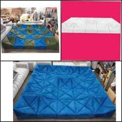 BRAND NEW DUNE SOFA SET, SIZE 12X12X12X12FT VELVET FABRIC. CUSTOM MADE AVAILABLE 