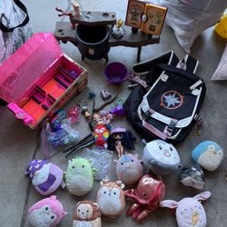 Assorted Brats Squish mellows And Other Toys Girl Used 