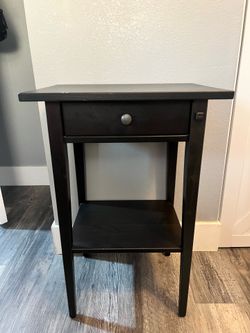 Black nightstand