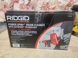 RIDGID
Power Spin+ 1/4 in. x 25 ft. Hybrid Drain Cleaning Snake Auger (Manual or Cordless Drill Operated, Tool Only)