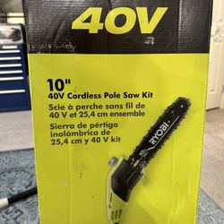 RYOBI 40V 10 in. Cordless Battery Pole Saw TOOL ONLY