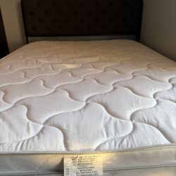 Like New: Complete “Full Size” Bed, includes head board/mattress with upgraded raised heavy duty frame, only $100!