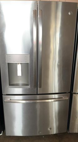 GE  3-Door 33" Stainless Steel Fridge
