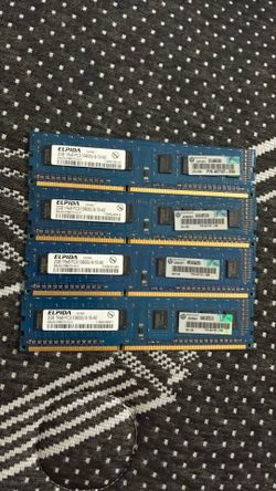 Four 2 GB RAM STICKS HP