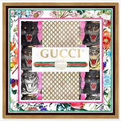 Gucci canvas wall art