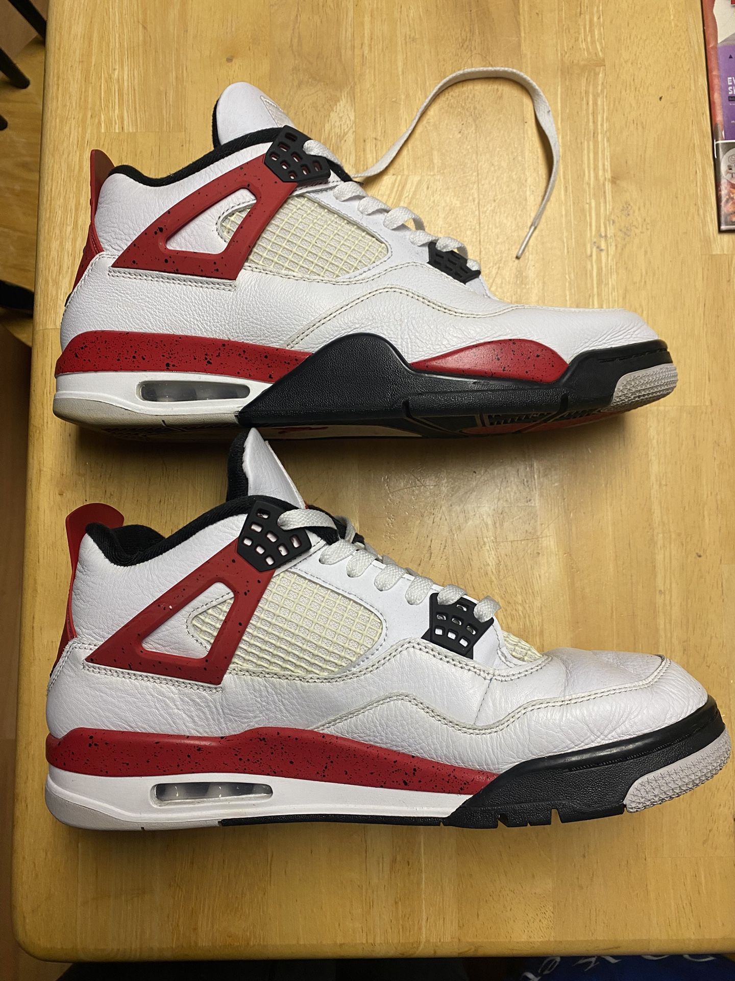 Jordan 4 Red Cement Size 12