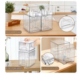 NEW Acrylic Stackable Storage Drawers