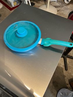 Safe-T-Grip Nonstick Frying Pan with Glass Lid – $15