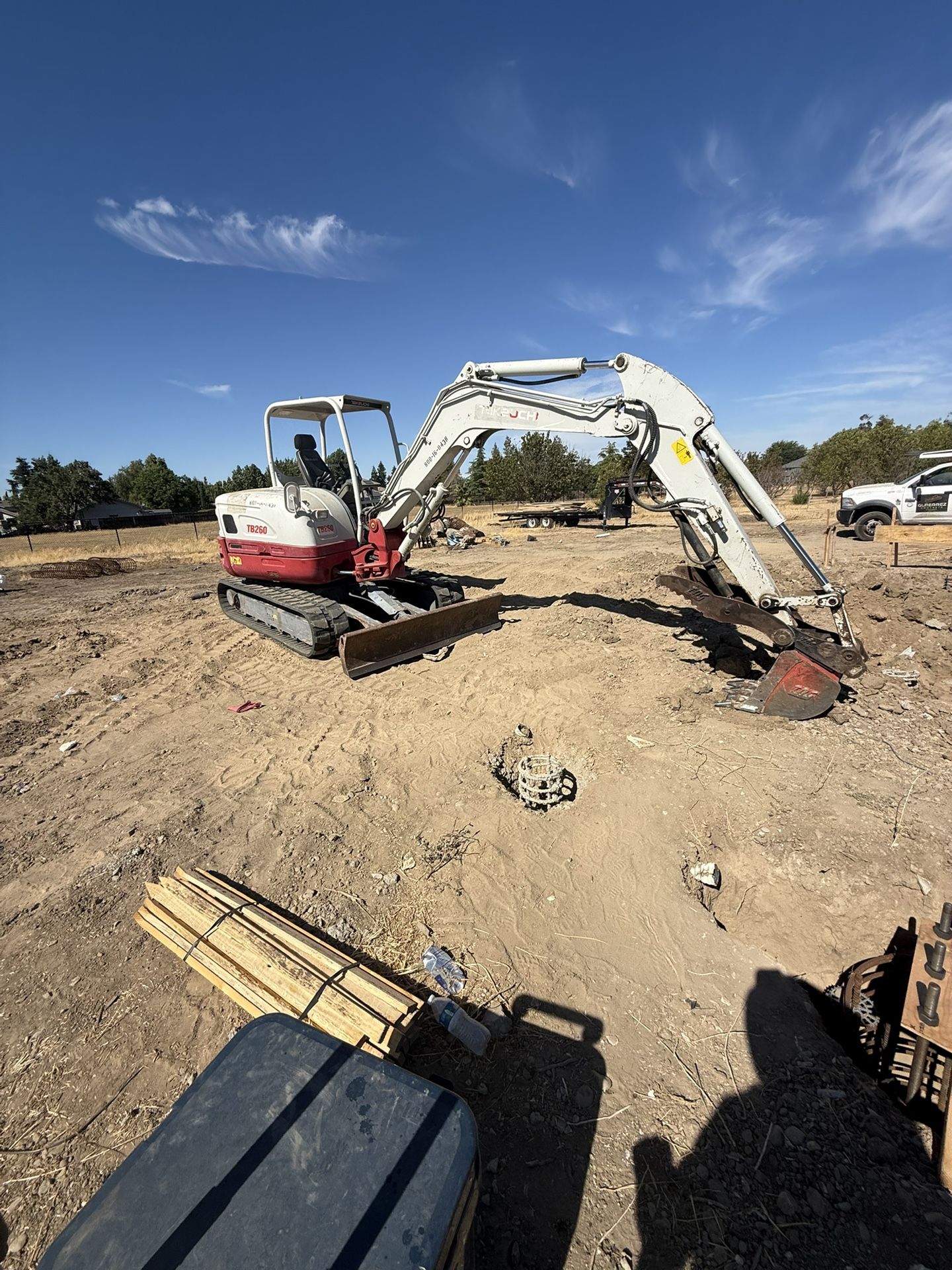 Takeuchi TB260 Mini Excavator With 5 Buckets
