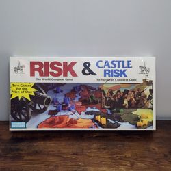 Risk & Castle Risk (1990) Board Game – Factory Sealed – Parker Brothers – New