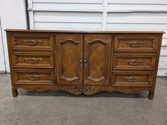 Vintage French Provincial Wood  Dixie Dresser