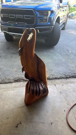 Carved salmon