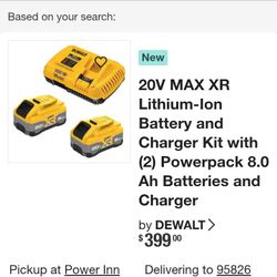 DeWalt 20v Twin Pack & Charger