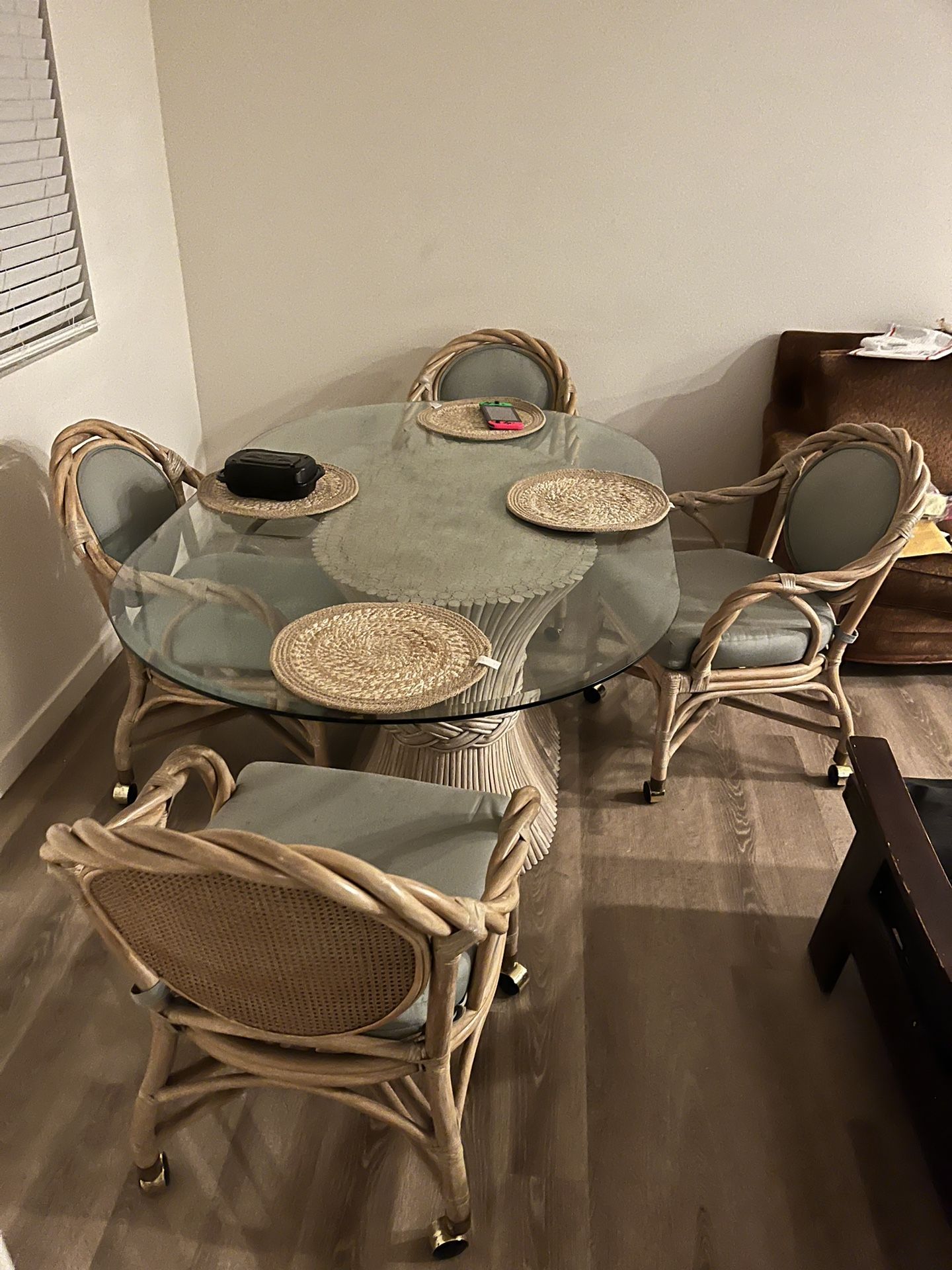 Glass Table Set Of 4