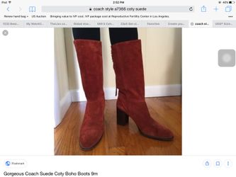 Gorgeous Coach Suede Boot size 7