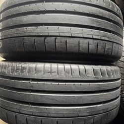 Pair Of 245 35 20 Pirelli P Zero Tires 