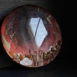 Small Artisanal Coaster/Hanging art Piece