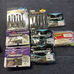 Assorted Soft Plastic Creature And Swim Baits