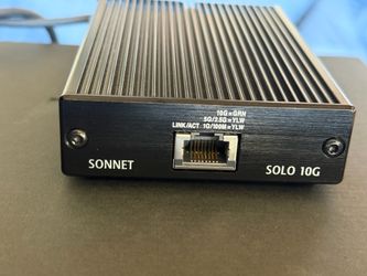 Sonnet Solo 10G Thunderbolt 3 to 10 Gigabit Ethernet Adapter