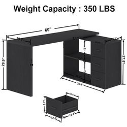 60 inch adjustable desk