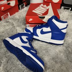 Nike Dunk High GS White Game Royal Kentucky Size: 4.5Y 5Y - DB2179-102